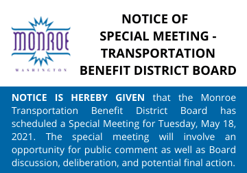 Notice of Special Meeting TBDB 05.18.2021