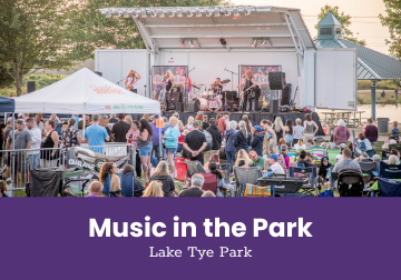 Newsflash crowd image of Music in the Park