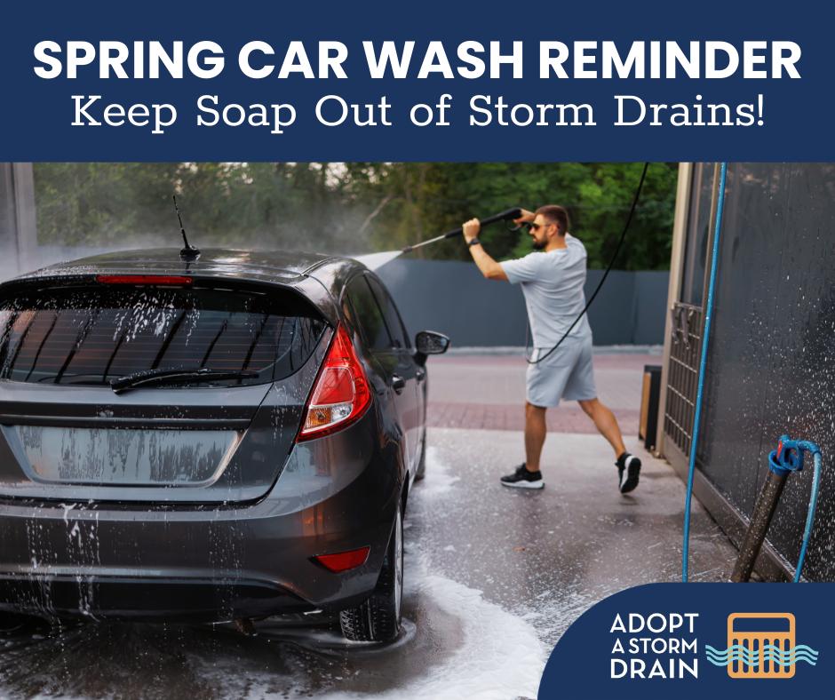 Spring Car Wash Reminder Keep Soap Out of Storm Drains